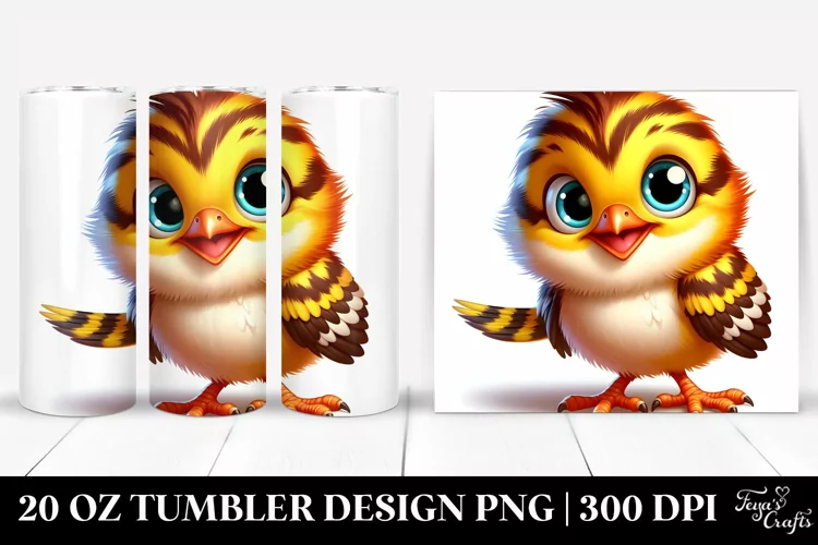 Colorful Crazy Looking Baby Warbler | 20 Oz Tumbler