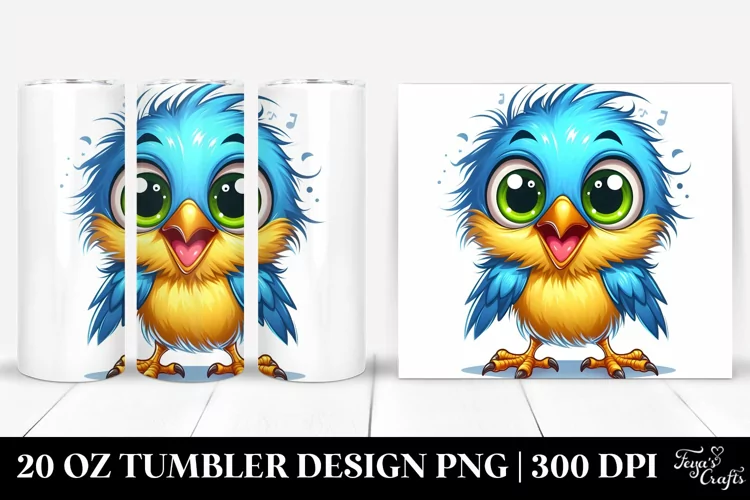 Colorful Crazy Looking Baby Warbler | 20 Oz Tumbler