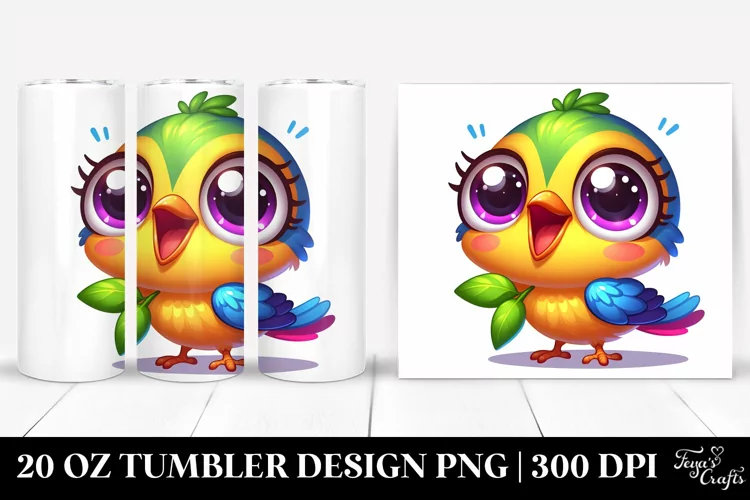 Colorful Crazy Looking Baby Warbler | 20 Oz Tumbler