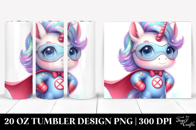 Watercolor Pastel Cute Baby Unicorn | 20 Oz Tumbler