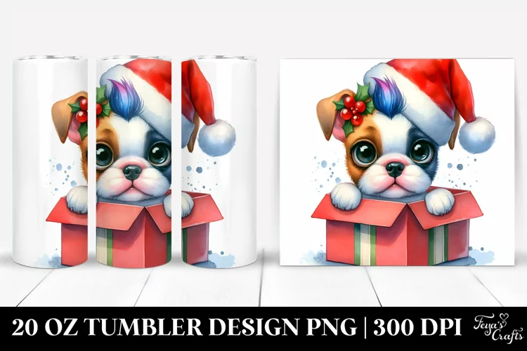 Cheerful Boxer, Festive 20 Oz Tumbler
