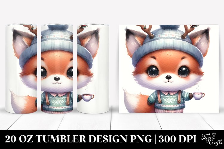 Expressive Baby Fox, 20 Oz Tumbler
