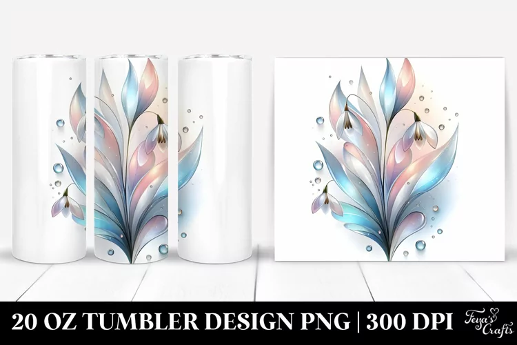 Snowdrop Artwork, 20 Oz Tumbler