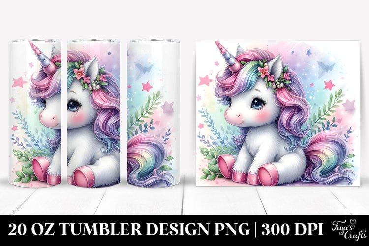 Cute Baby Unicorn from | 20 oz Tumbler