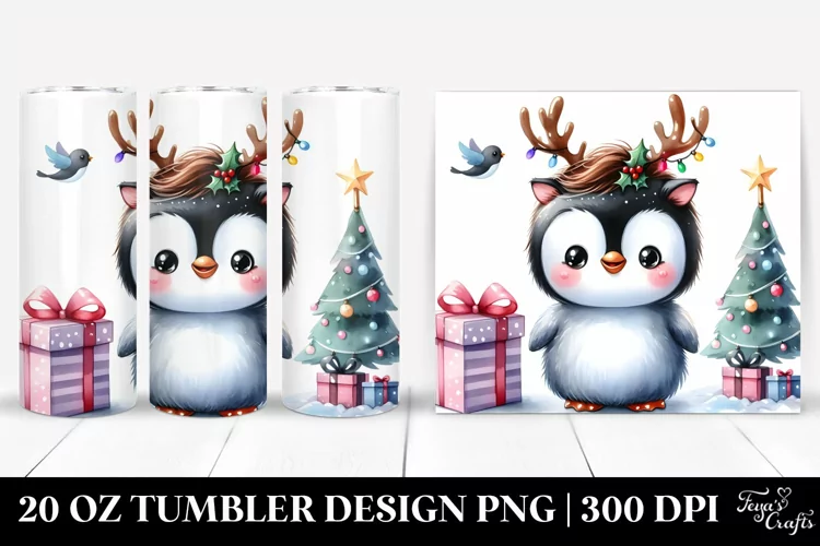 Baby Penguin Dressed for Winter, 20 Oz Tumbler