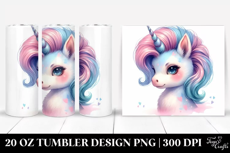 Cute Baby Unicorn | 20 Oz Tumbler