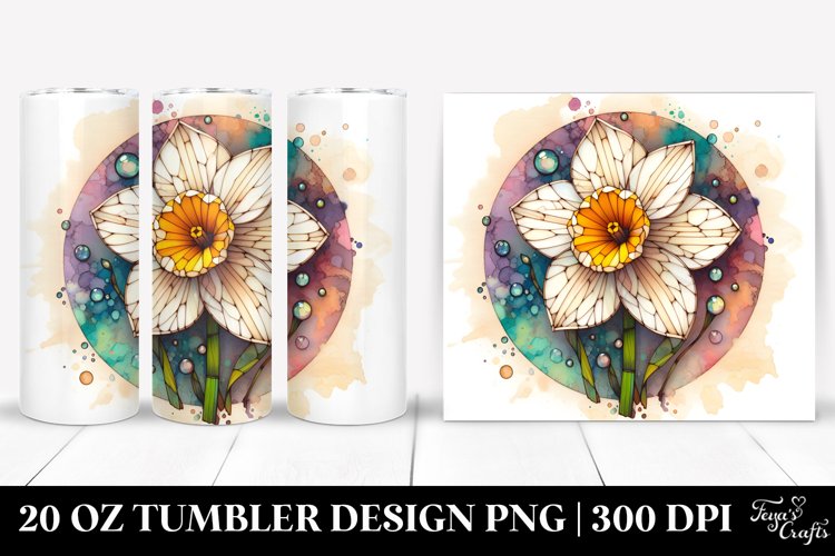 Stained Narcissus | 20 Oz Tumbler example image 1