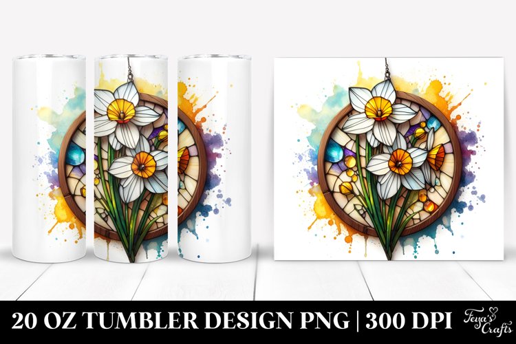 Stained Narcissus | 20 Oz Tumbler example image 1