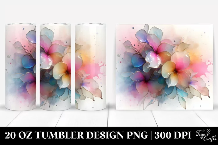 Shiny Impatiens Splash 20 Oz Tumbler