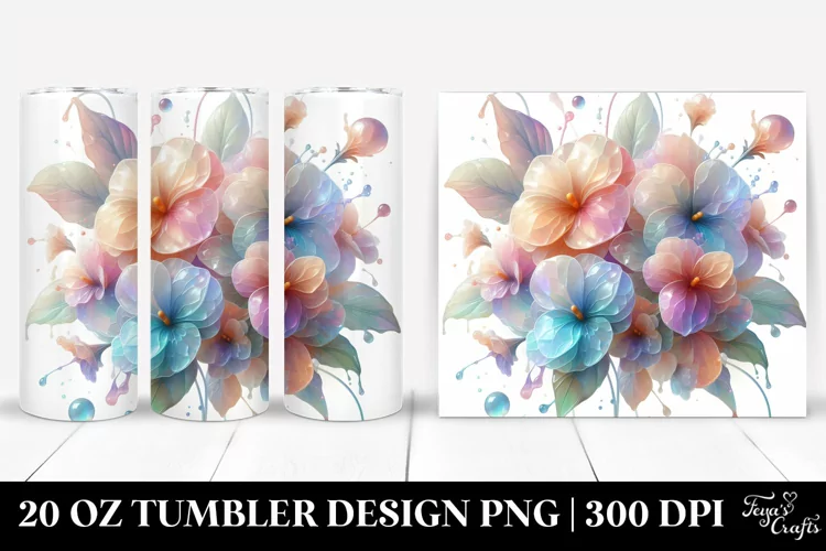 Shiny Impatiens Splash 20 Oz Tumbler