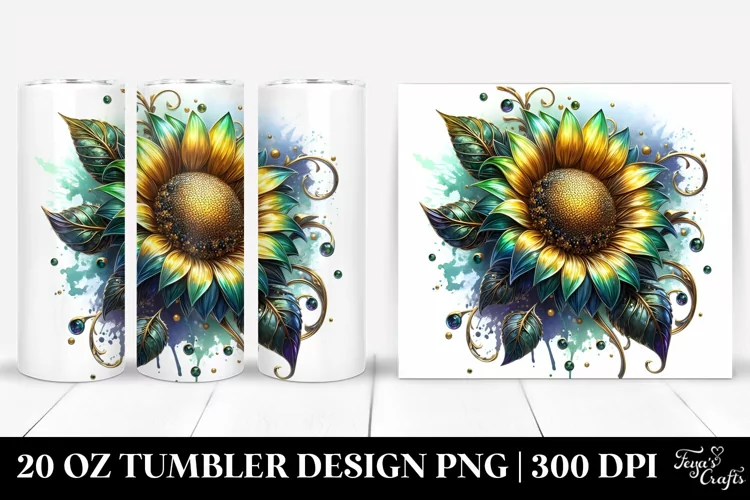 Shiny Sunflower | 20 Oz Tumbler