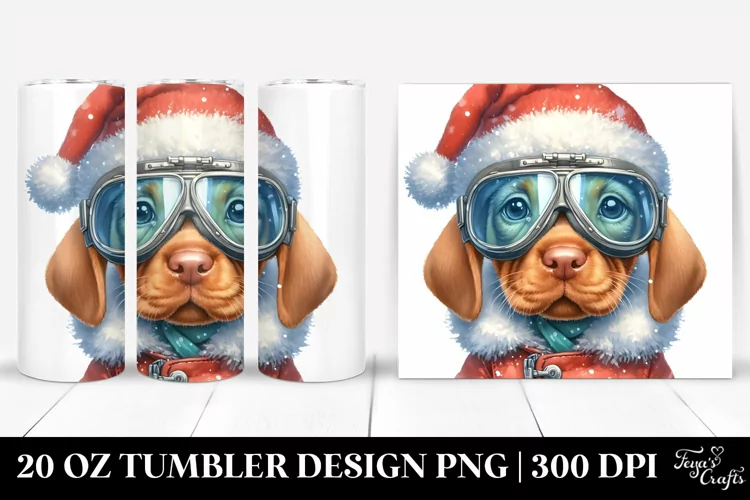 Vibrant Vizsla Puppy, Watercolor 20 Oz Tumbler