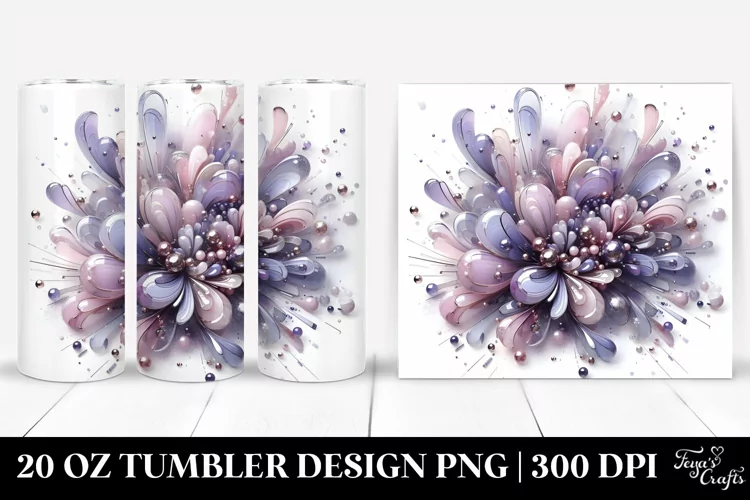 Abstract Pastel Shiny Lilac 20 Oz Tumbler