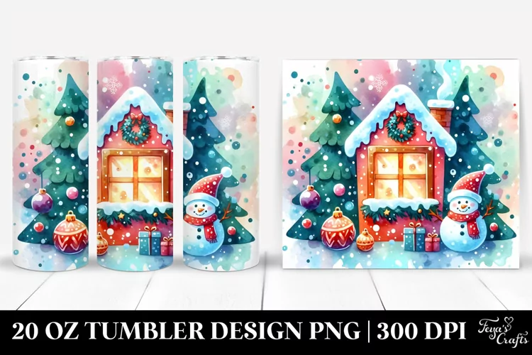 Vibrant Frosty Windowpane Clipart 20 Oz Tumbler