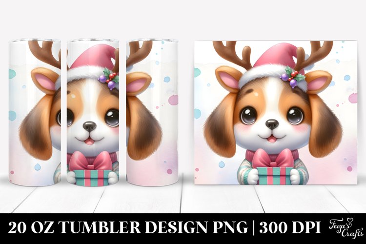 Enthusiastic Beagle Puppy, Watercolor 20 Oz Tumbler