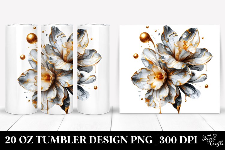 Glossy Narcissus Tumbler example image 1
