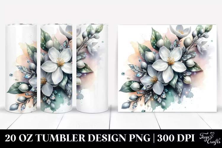 Shiny Jasmine Tumbler