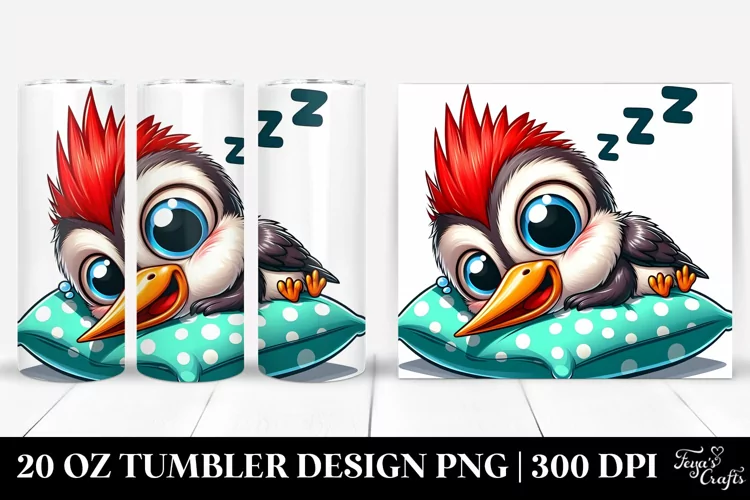 Colorful Crazy Woodpecker Tumbler