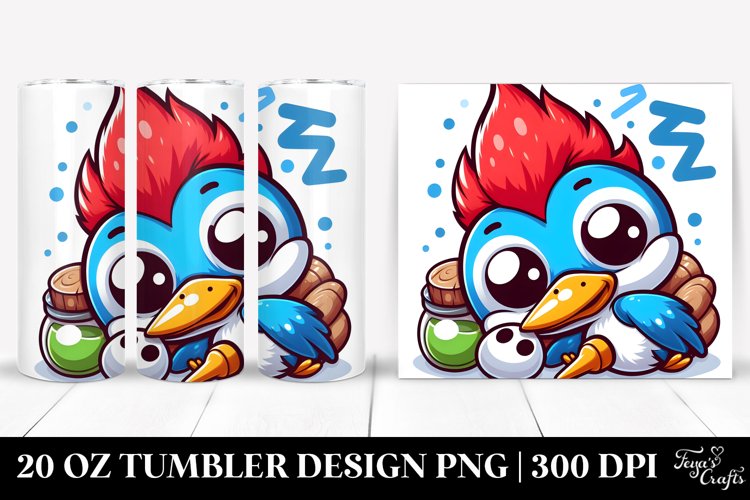 Colorful Crazy Woodpecker Tumbler example image 1