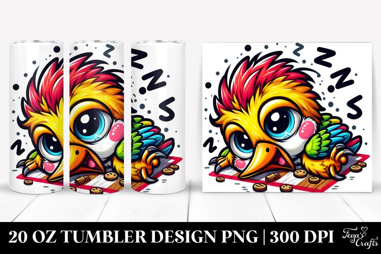 Colorful Crazy Woodpecker Tumbler example image 1
