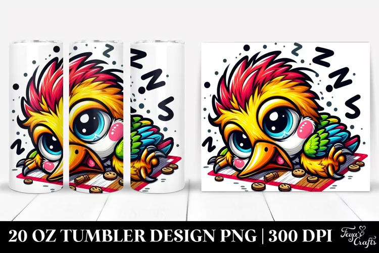 Colorful Crazy Woodpecker Tumbler