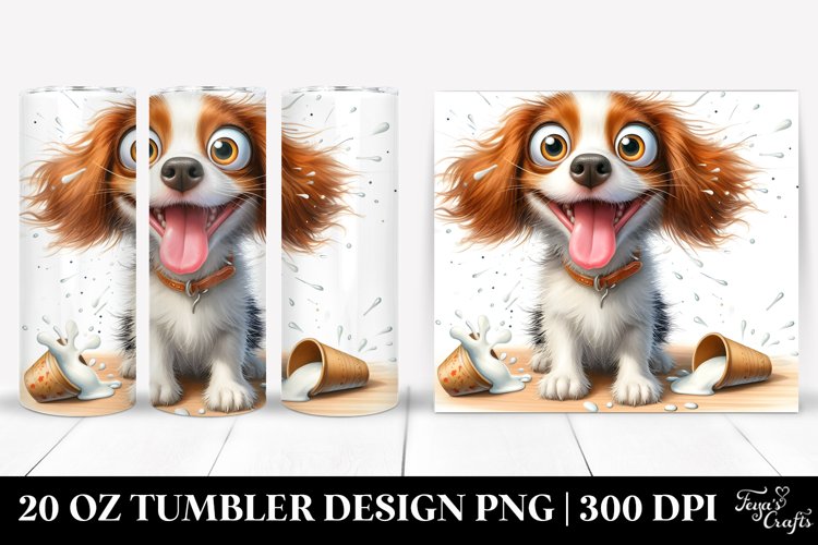 Colorful Crazy Brittany Tumbler example image 1