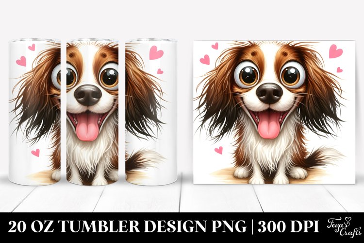 Colorful Crazy Brittany Tumbler example image 1