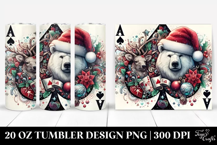 Christmas PNG 20 Oz Tumbler Design