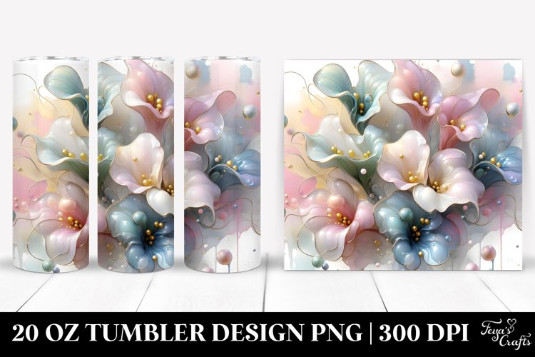 Sweet Pea Artwork, 20 Oz Tumbler example image 1
