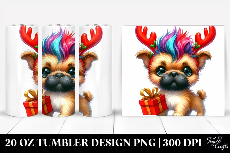 Expressive Mastiff, Festive 20 Oz Tumbler