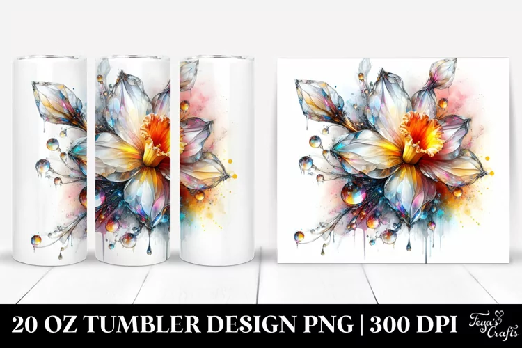 Abstract Shiny -like Narcissus | 20 Oz Tumbler