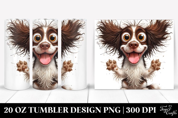 Crazy Looking English Springer Spaniel | 20 Oz Tumbler example image 1