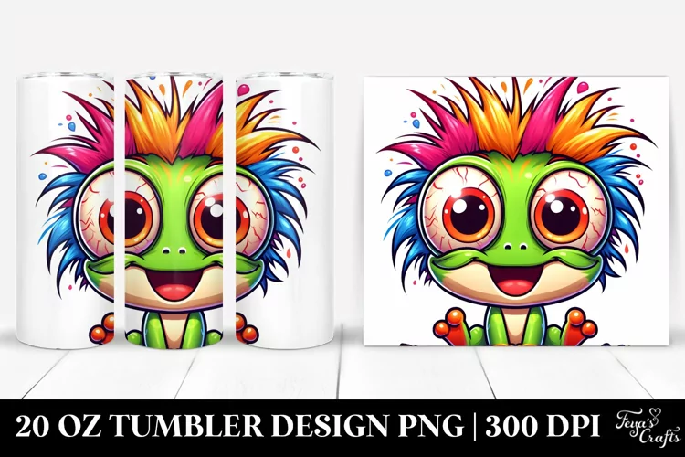 Colorful Cartoon Baby Frog | 20 Oz Tumbler