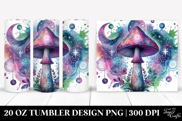 Magical Celestial Mushroom 20 Oz Tumbler