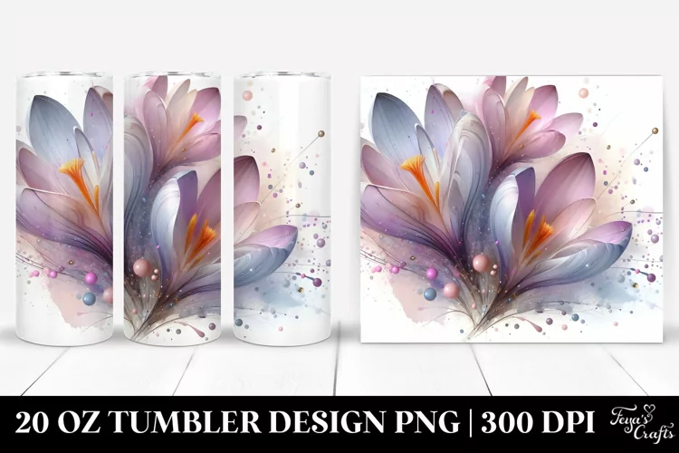 Crocus Artwork, 20 Oz Tumbler