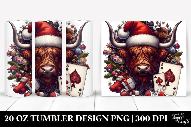 Christmas PNG 20 Oz Tumbler Design