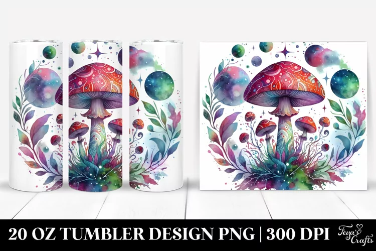 Magical Celestial Mushroom | 20 oz Tumbler
