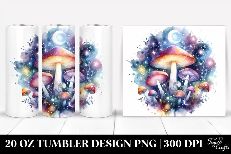 Magical Celestial Mushroom | 20 Oz Tumbler