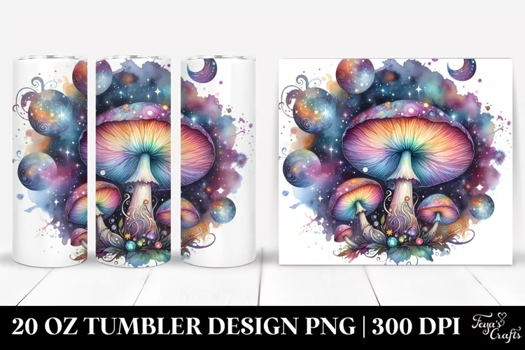 Magical Celestial Mushroom | 20 oz Tumbler