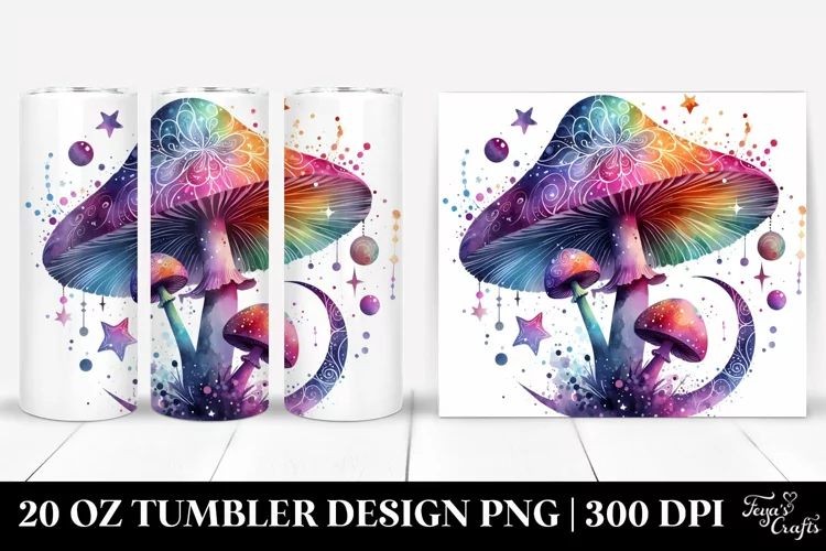 Magical Celestial Mushroom | 20 oz Tumbler