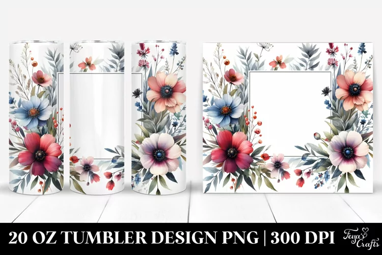 Bold Wild Flowers Frame | 20 Oz Tumbler