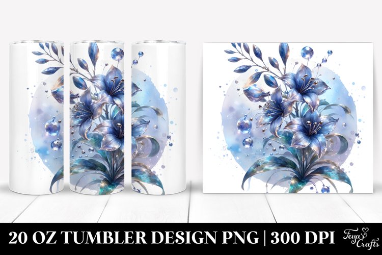 Glossy Lobelia | 20 Oz Tumbler example image 1