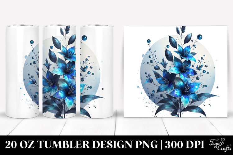 Glossy Lobelia | 20 Oz Tumbler example image 1