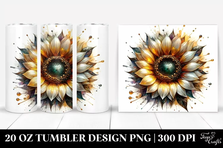 Shiny Sunflower | 20 Oz Tumbler