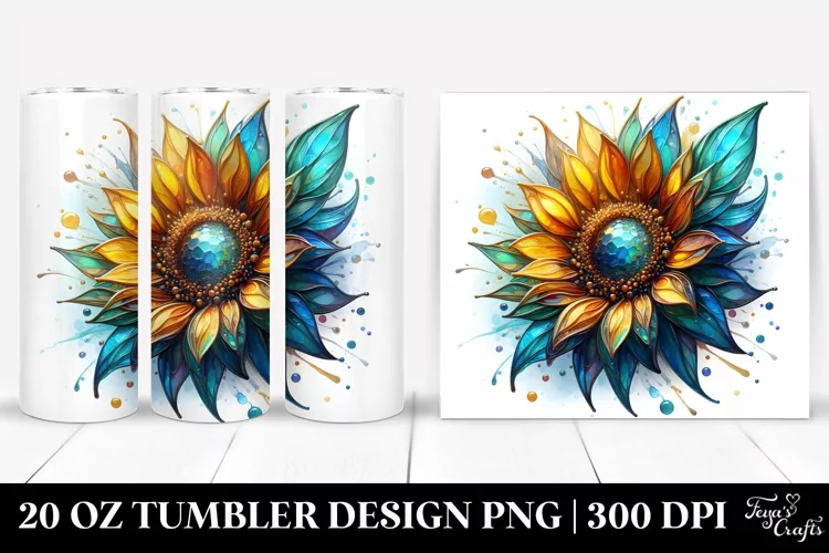 Shiny Sunflower | 20 Oz Tumbler