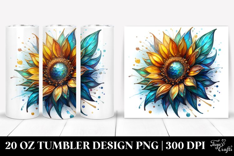 Shiny Sunflower | 20 Oz Tumbler example image 1