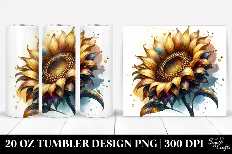 Shiny Sunflower | 20 Oz Tumbler