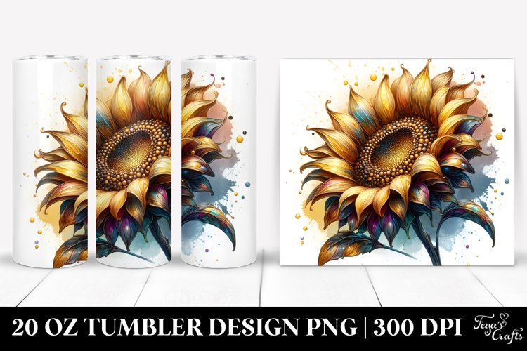 Shiny Sunflower | 20 Oz Tumbler example image 1