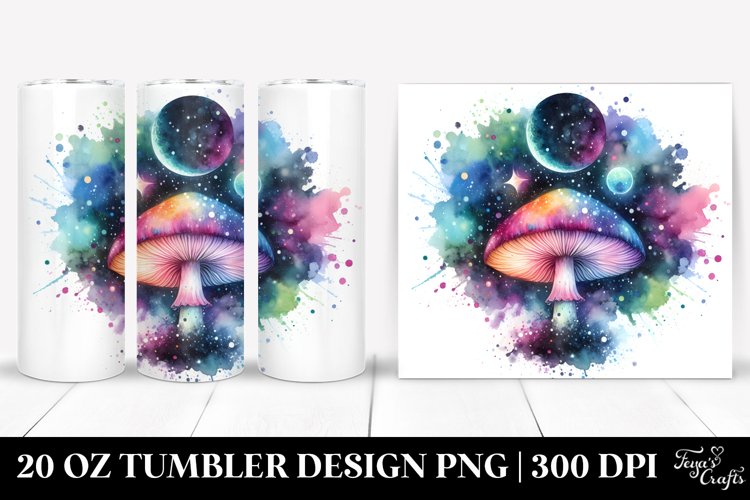 Magical Celestial Mushroom | 20 Oz Tumbler example image 1