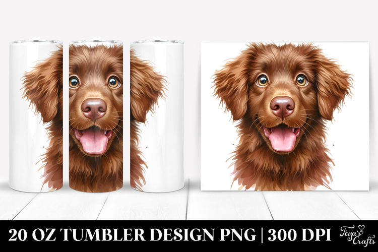 Cute Chesapeake Bay Retriever Watercolor 20 Oz Tumbler